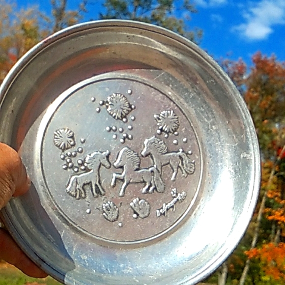 ⚜️  Pewter Cat Ornate Stocking Frame Holder 1990's - Picture 13 of 16